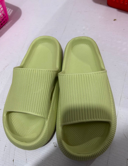 Unisex EVA Non-Slip Slides & Slippers – 14 Colors, Sizes 34–47 Fruit green