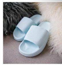 Unisex EVA Non-Slip Slides & Slippers – 14 Colors, Sizes 34–47 Light blue