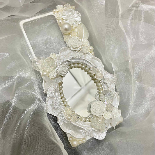 Baroque Pearl Vintage Custom Cream Phone Case | ZAKAPOP