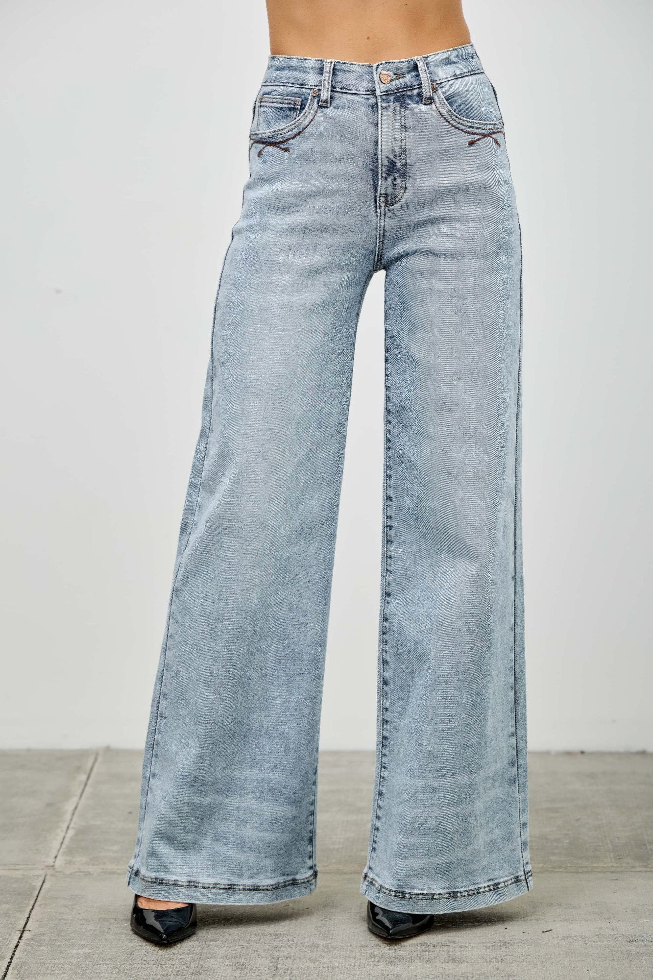 Women's High Rise Wide Leg Jeans