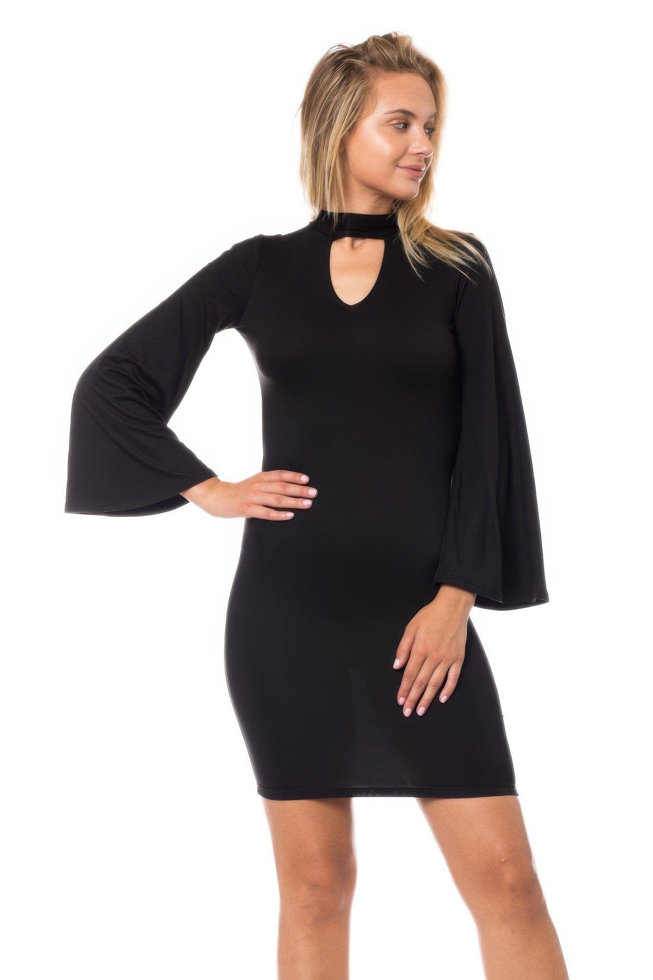 Dty Brush Knee Length Dress L