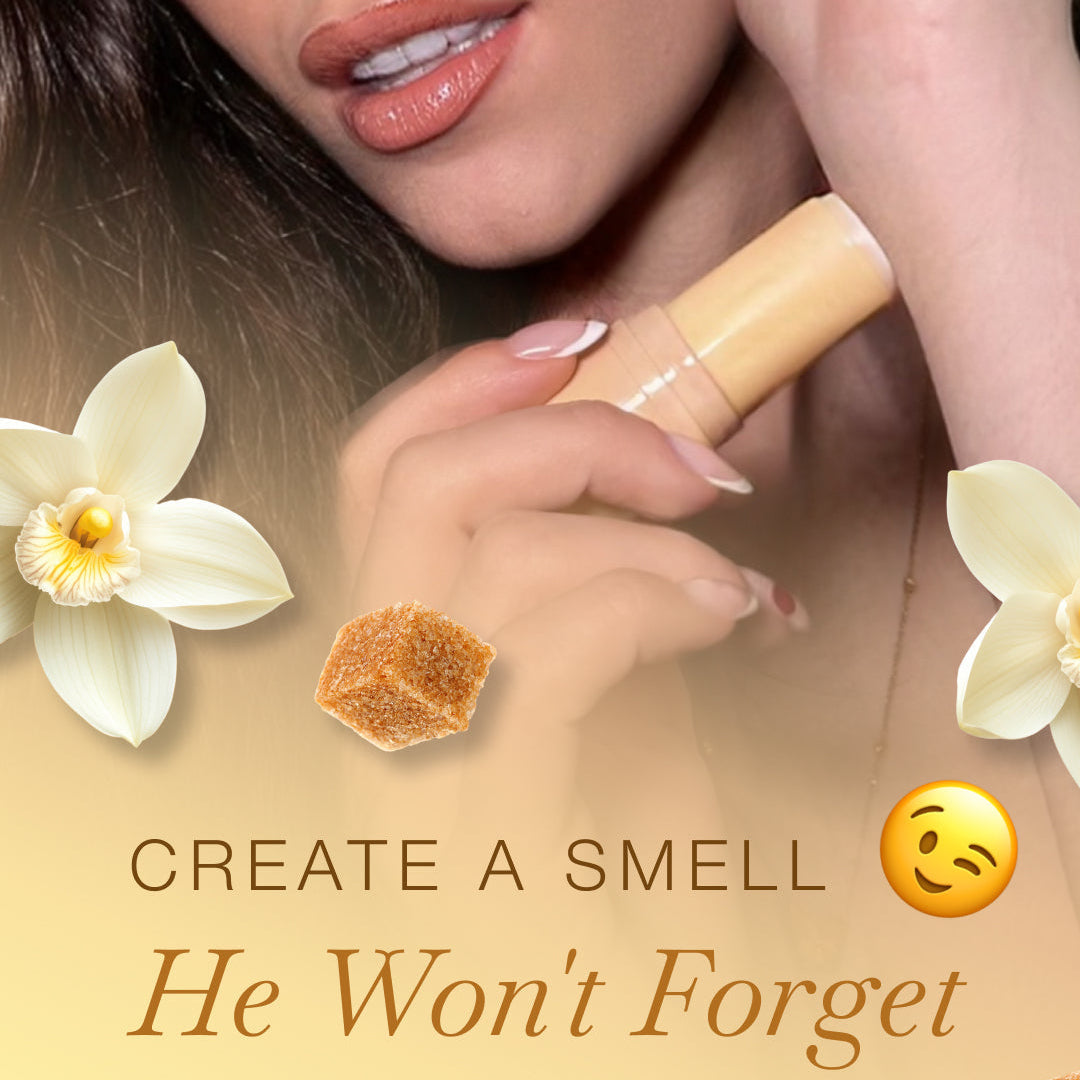 Golden Vanilla Solid Fragrance Stick | Brown Sugar & Vanilla Perfume
