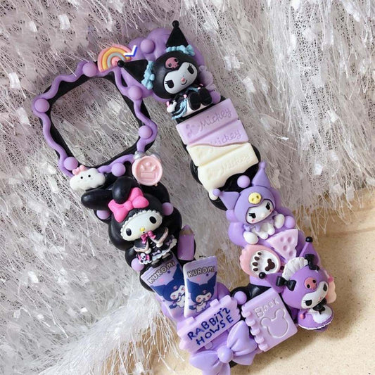 Handmade Lolita Kuromi & My Melody Cream Phone Case (Customizable) | ZAKAPOP