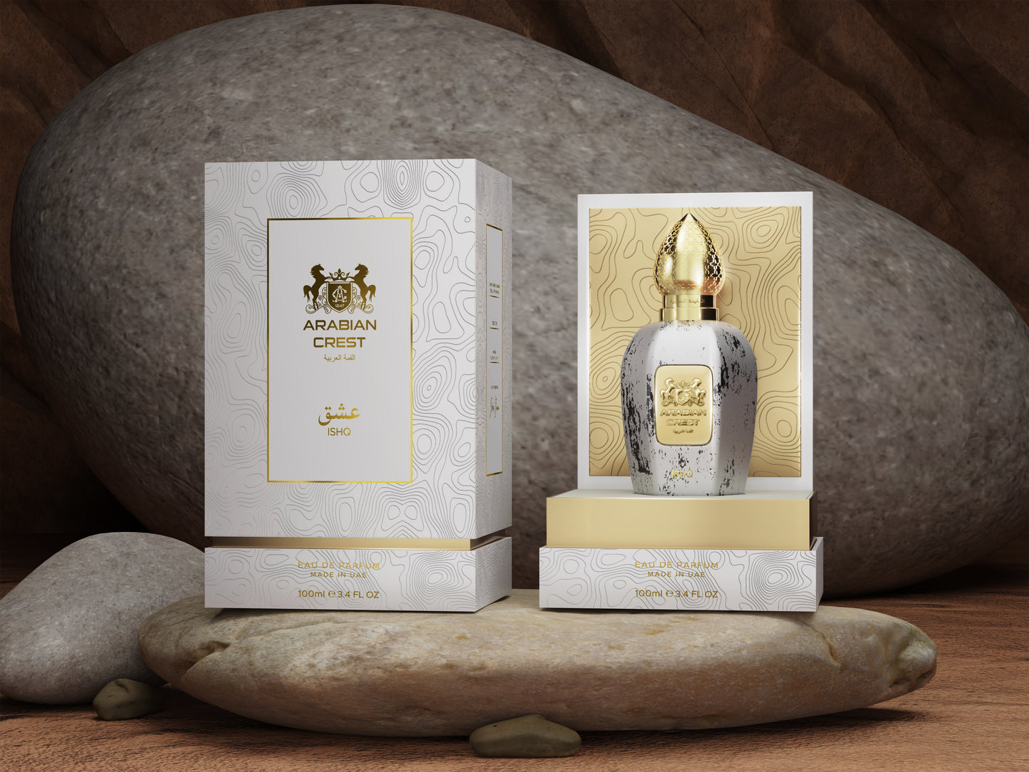Ishq عشق Eau de Parfum | Arabian Rose Vetiver & Cashmeran Fragrance