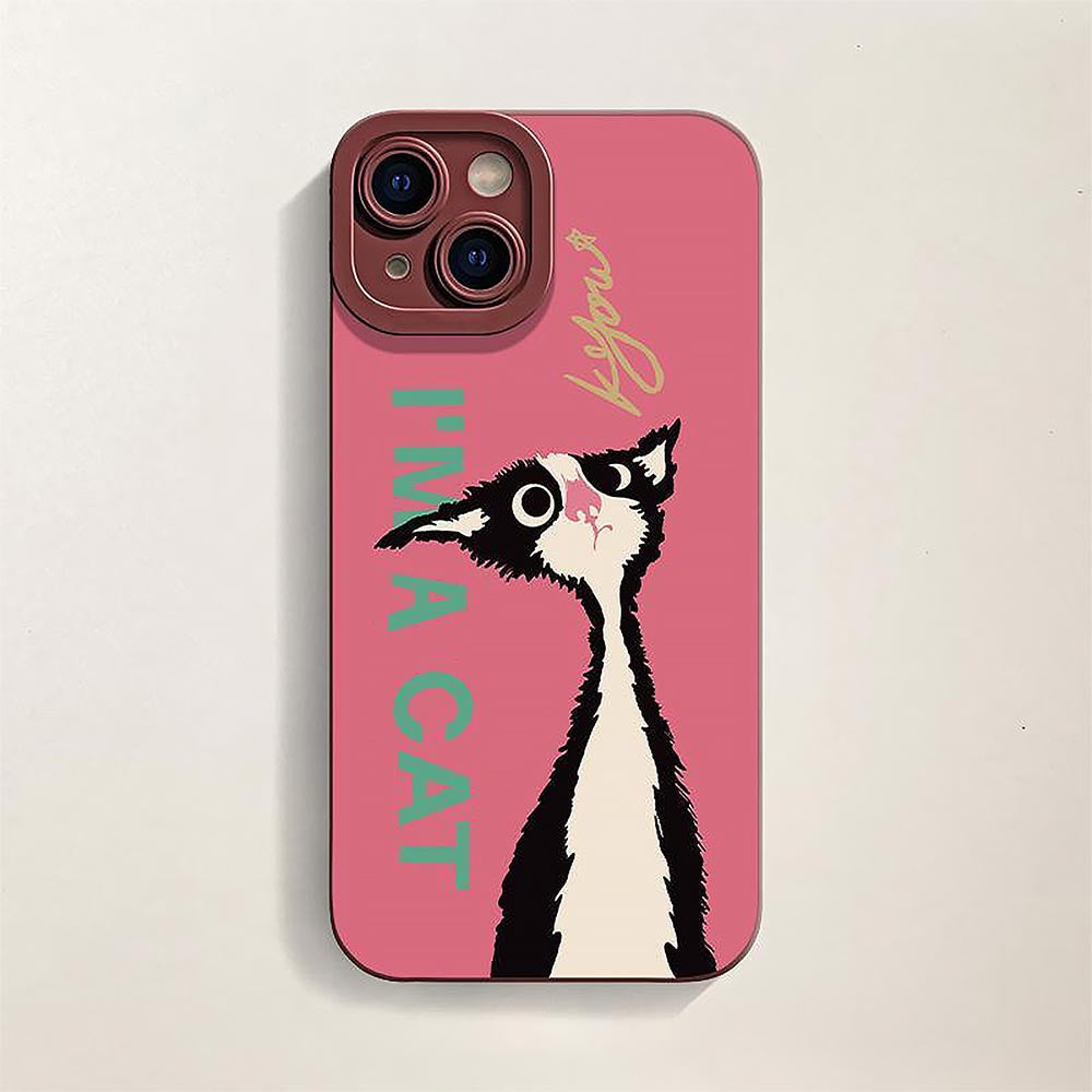 I'M A CAT Cute Pink iPhone Case | ZAKAPOP