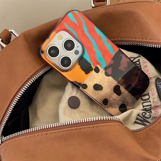 Leopard Four-Color  Pattern iPhone Case | ZAKAPOP