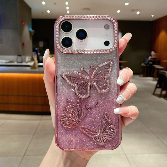 Luxury 3D Glitter Zircon Butterfly Phone Case | ZAKAPOP