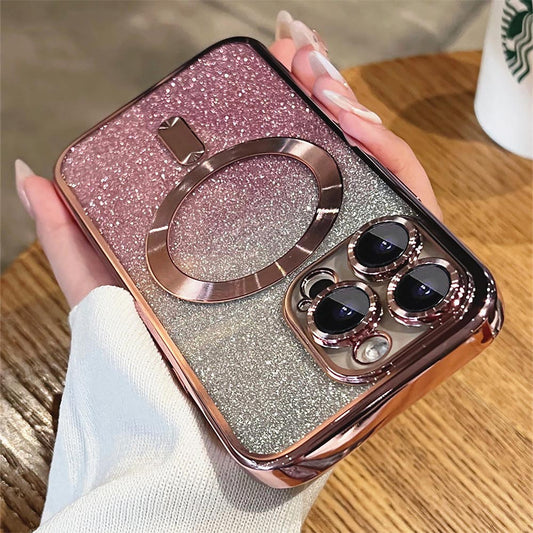 Luxury Glitter Gradient Magsafe Phone Case | ZAKAPOP
