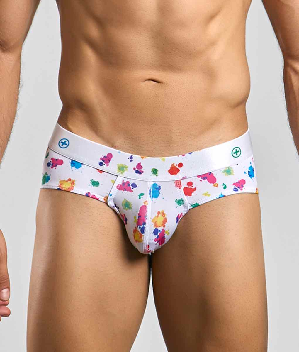 Malebasics New Hipster Brief White Splash