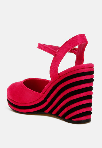 Manifest Dual Tone Wedge Sandals by London Rag