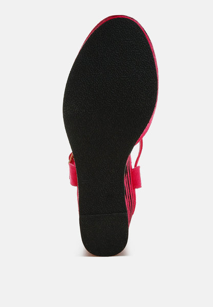 Manifest Dual Tone Wedge Sandals by London Rag
