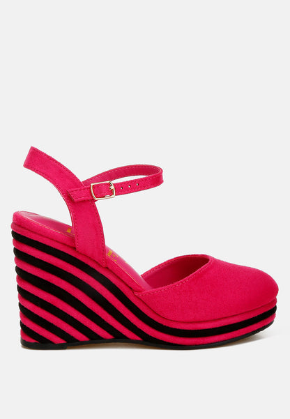 Manifest Dual Tone Wedge Sandals by London Rag