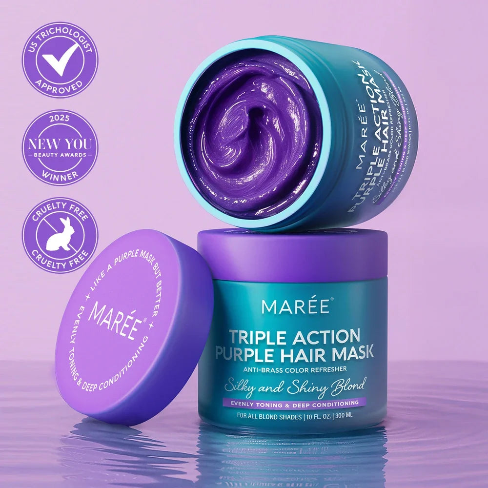 Purple Hair Mask for Blonde Hair | Toning & Deep Conditioning Treatment