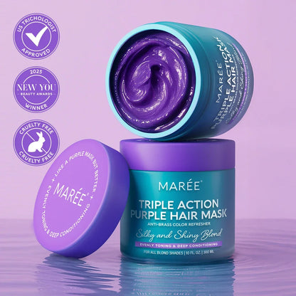 Purple Hair Mask for Blonde Hair | Toning & Deep Conditioning Treatment