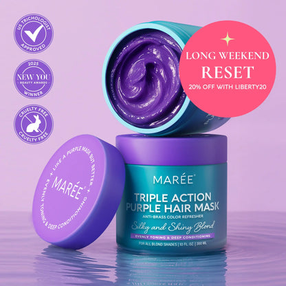 Purple Hair Mask for Blonde Hair | Toning & Deep Conditioning Treatment