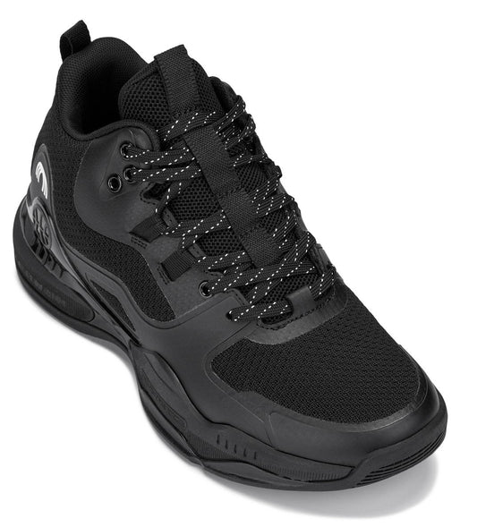 CALTO - Q393 - 3 Inches Taller (Black) - Basketball High-Top Sneakers