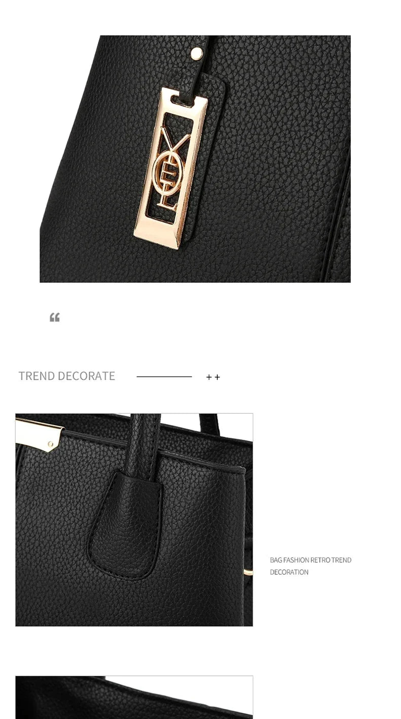 Women's PU Leather Tote Handbag – Zipper Closure Everyday Purse | 5 Colors