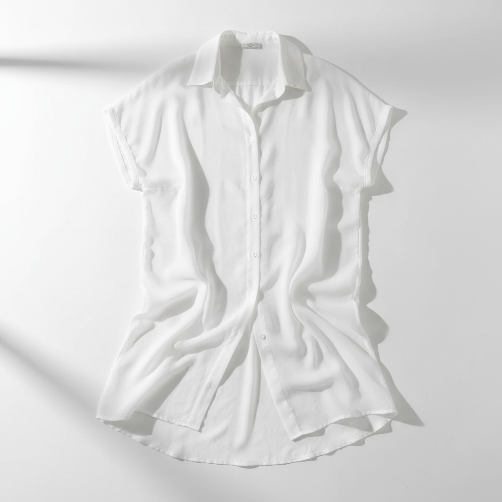 The Shore Shirt — Lapel Beach Cover-Up White
