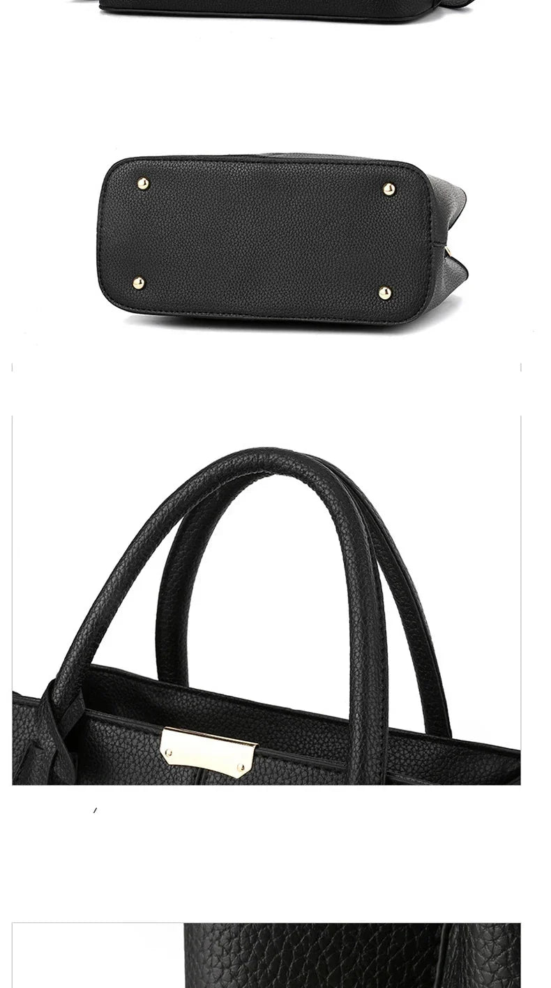 Women's PU Leather Tote Handbag – Zipper Closure Everyday Purse | 5 Colors