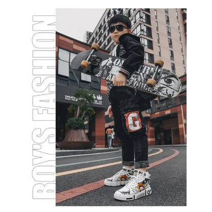 One Piece Luffy High Top Shoes Zoro Anime Sneakers