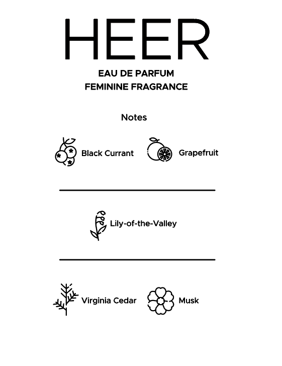 Heer هير Eau de Parfum | Arabian Citrus Lily & Cedar Fragrance