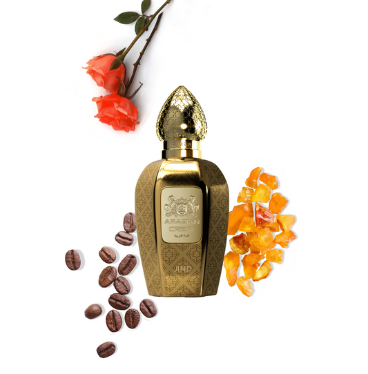 Jind جيند Eau de Parfum | Arabian Jasmine Rose Coffee & Vetiver Fragrance 100ml