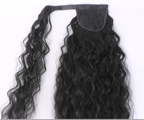 22-Inch Curly Corn Braid Ponytail Extension – Heat-Resistant Synthetic Hair