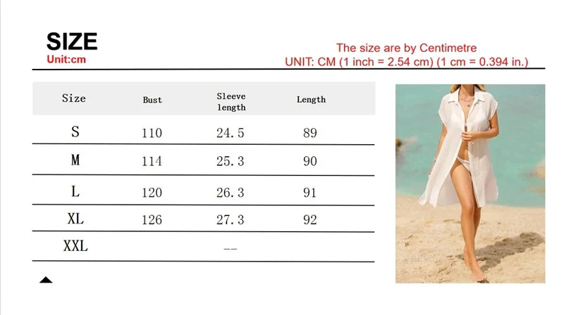 White Button Down Beach Cover-Up