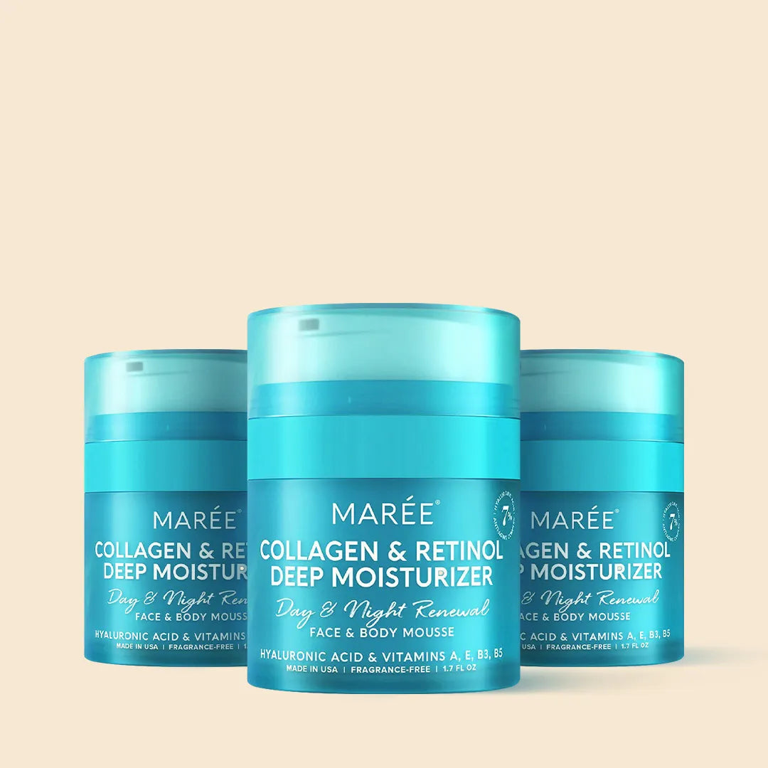 Retinol & Collagen Anti-Aging Face Cream | Hydrating Wrinkle Moisturizer 3 items - Best price