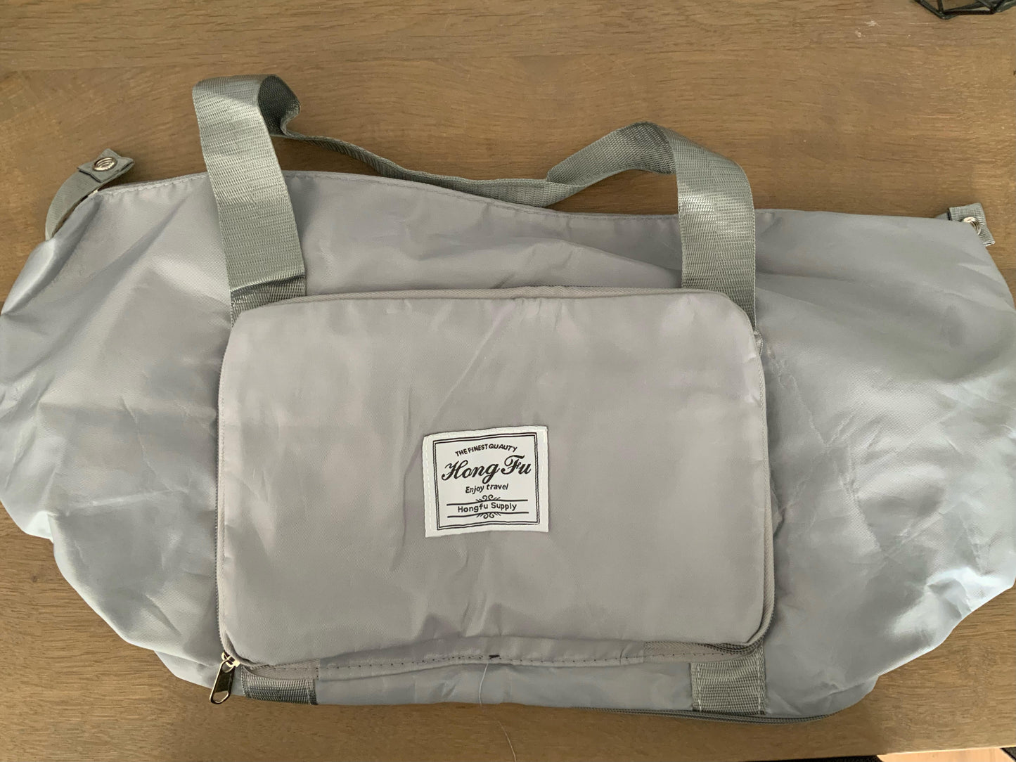 Dry & Wet Separation Sports Shoulder Bag – Large Oxford Gym Bag, 13 Colors Grey