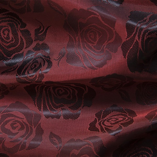Men's Rose Jacquard Long Sleeve Shirt | Slim Fit Floral Button-Down Dress Shirt