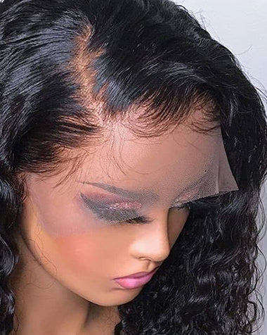 Deep Water Wave Lace 13x4 Frontal Transparent Curly Wig by Annva USA