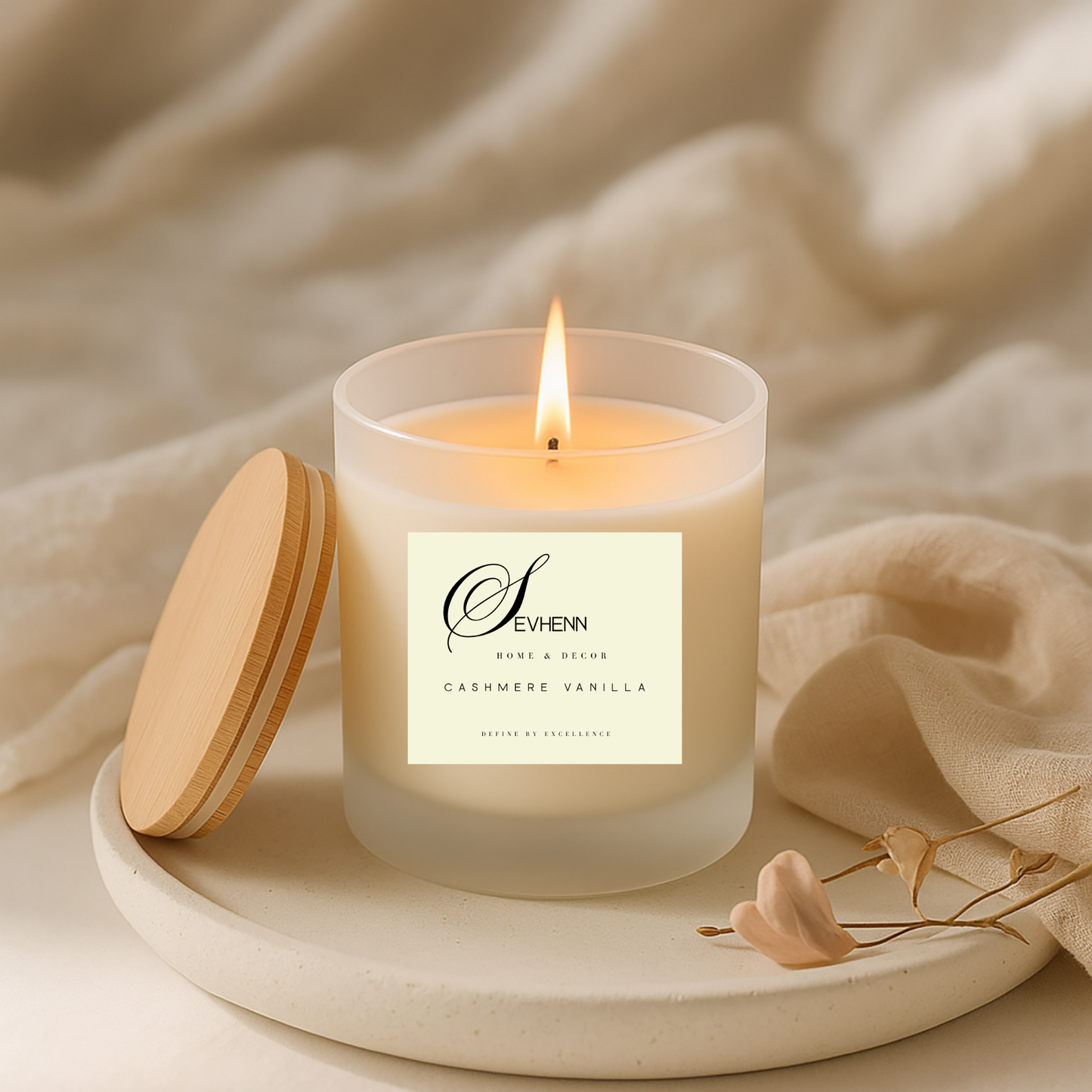 SEVHENN | Home & Decor Frosted Candle No. 12