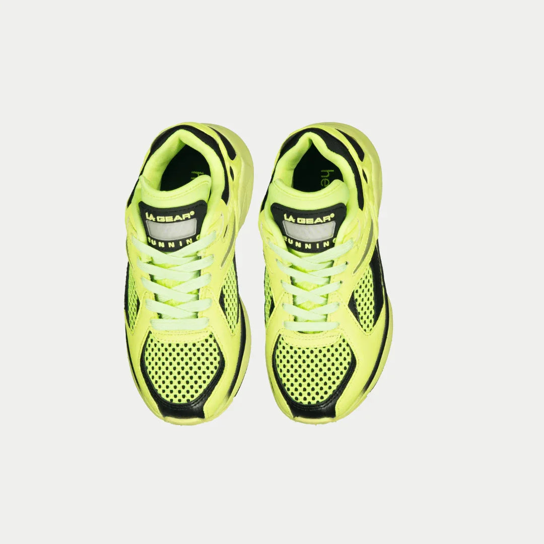 LA Gear Kids Catapult Light-Up x Glow Lowtop | Neon Yellow x Black 1 Neon Yellow x Black