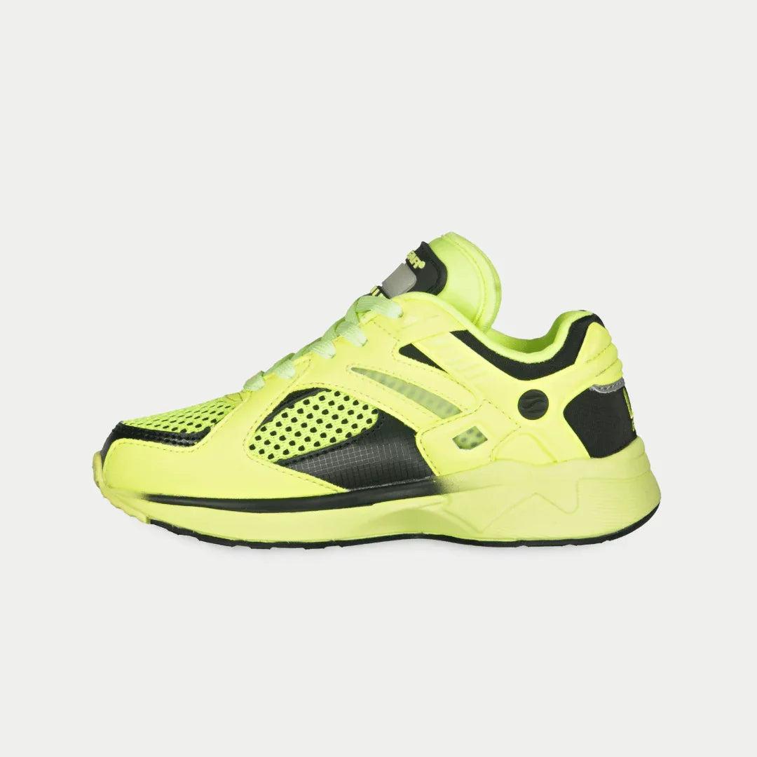 LA Gear Kids Catapult Light-Up x Glow Lowtop | Neon Yellow x Black 13 Neon Yellow x Black