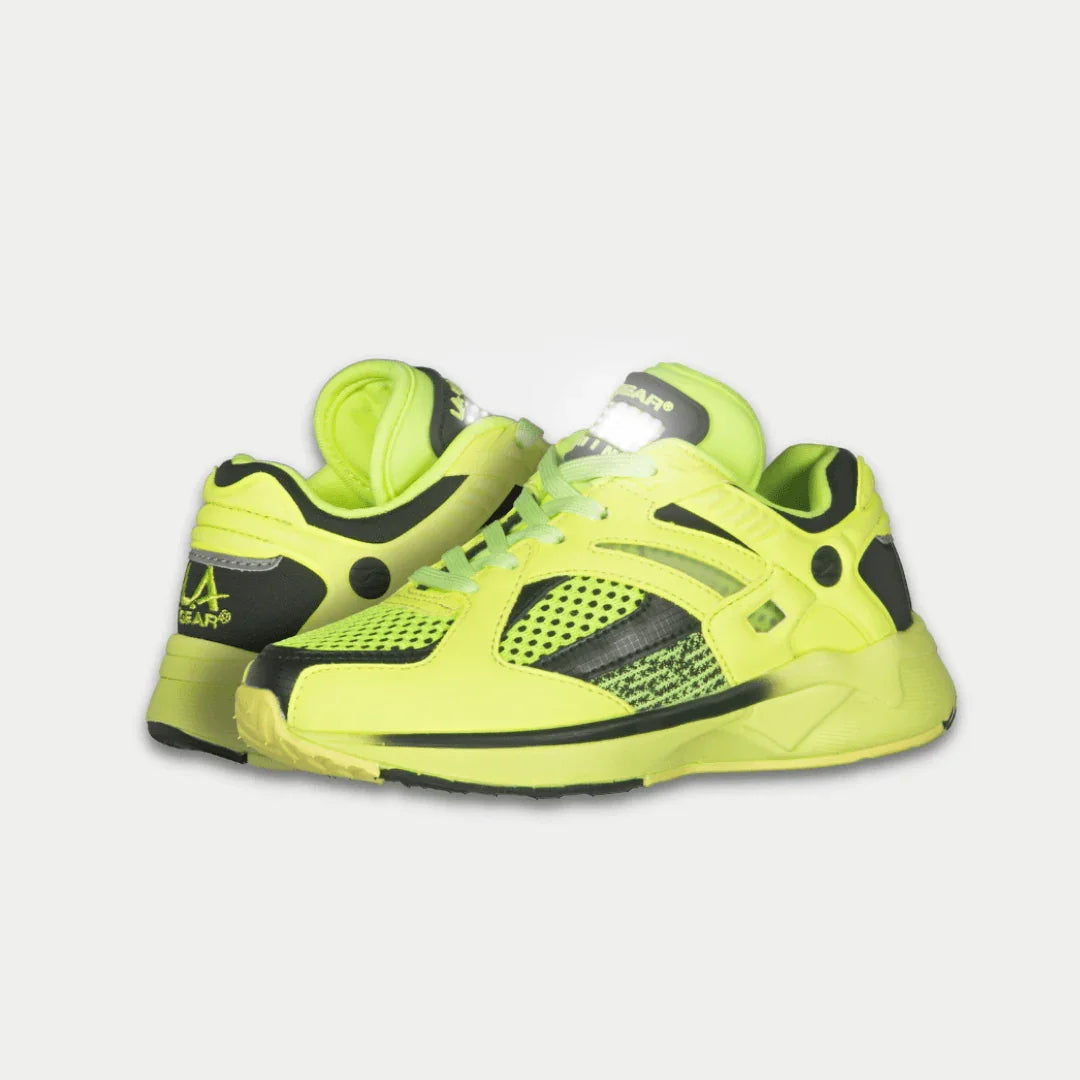 LA Gear Kids Catapult Light-Up x Glow Lowtop | Neon Yellow x Black 4 Neon Yellow x Black