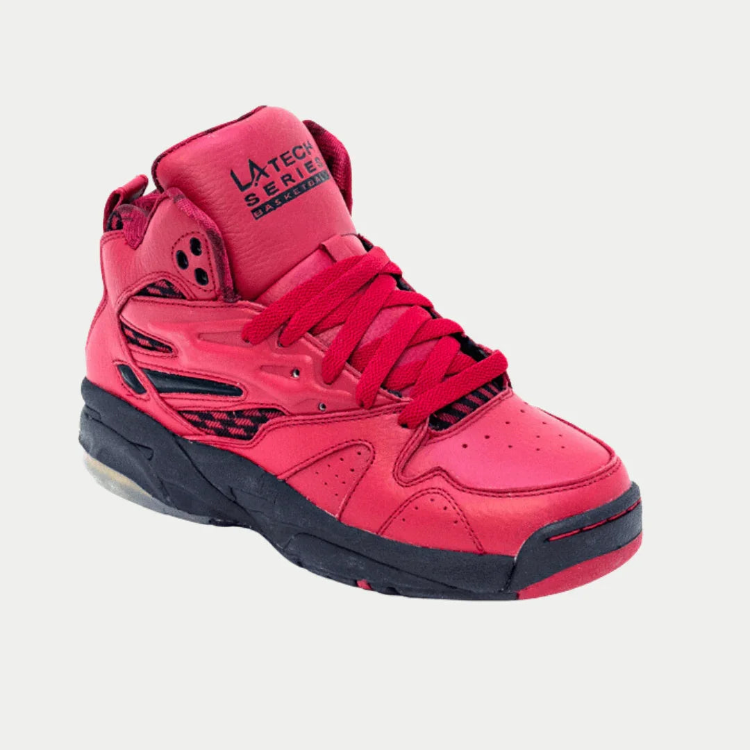 LA Gear Women's LA Tech Light-Up Hightop | Vintage Classic Red x Black