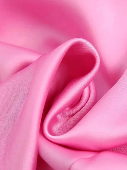 Mian Satin Sleeveless Maxi Dress | Elegant Long Dress in Pink — Sizes S–3XL
