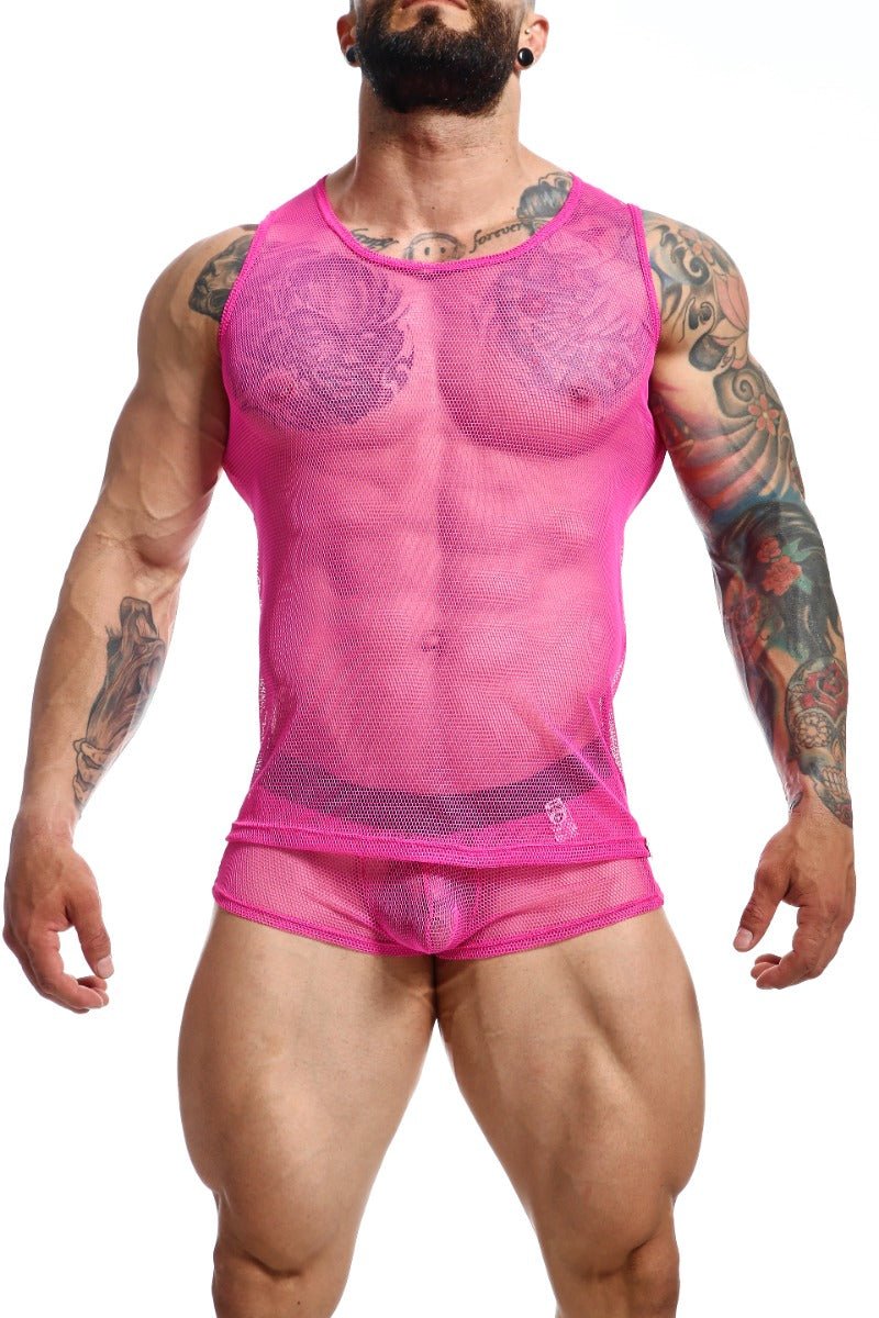 MOB Fishnet Boxer HotPink Final Sale