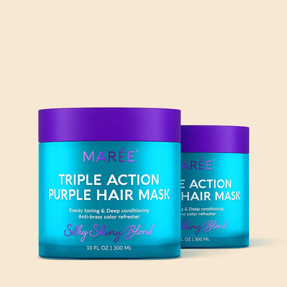 Purple Hair Mask for Blonde Hair | Toning & Deep Conditioning Treatment 2 items - Good choice