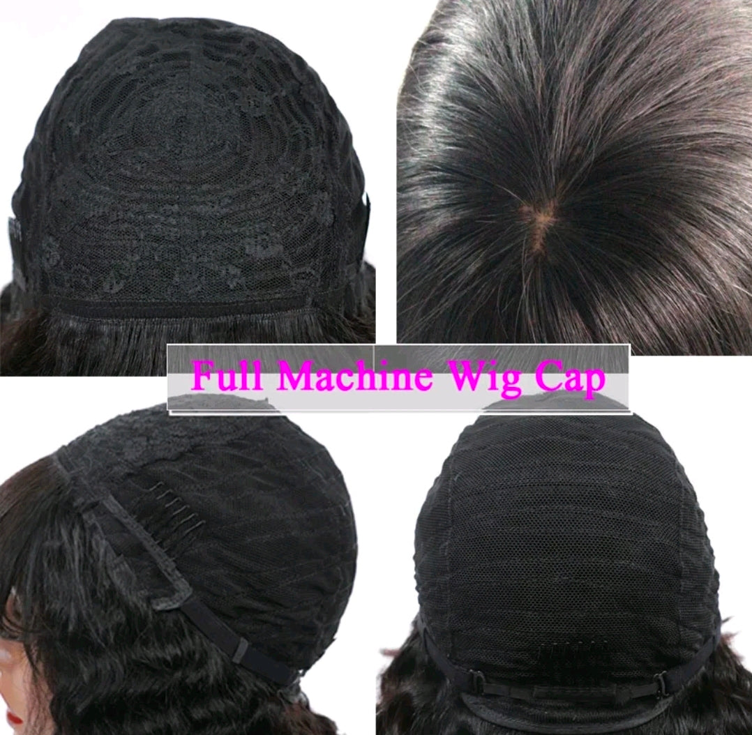 100% Unprocessed 10 Inch Brazilian Human Hair Wig