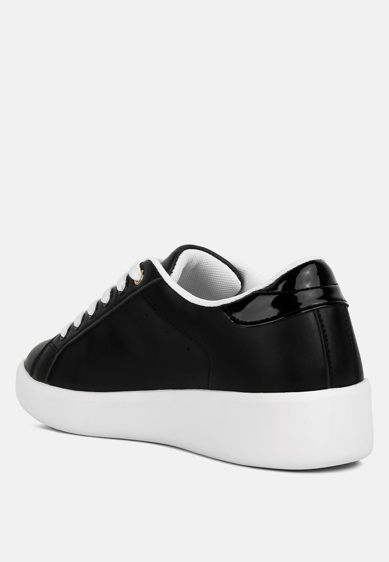 Starry Glitter Star Detail Sneakers by London Rag