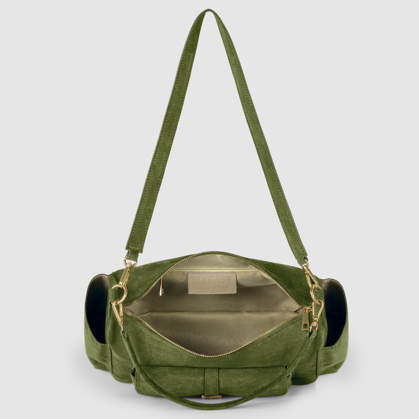 Italian Genuine Suede Shoulder Bag 323040
