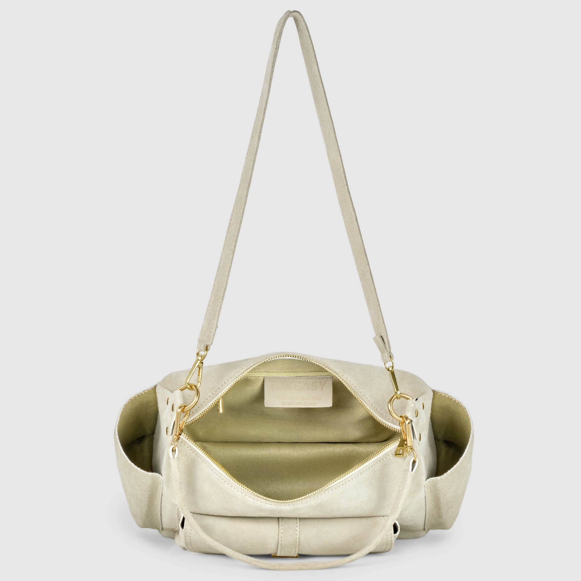 Italian Genuine Suede Shoulder Bag 323040