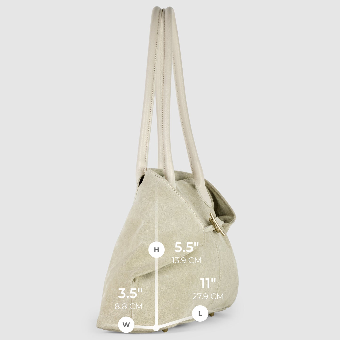 Italian Genuine Suede Tote Bag 242235