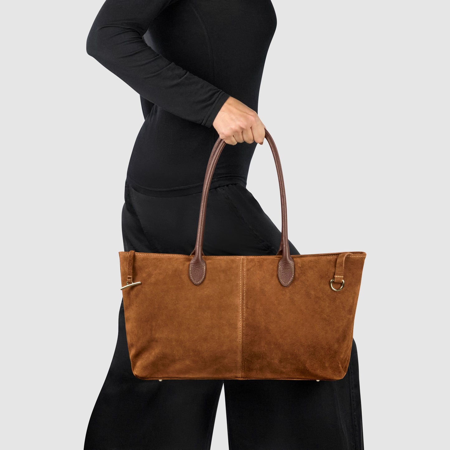 Italian Genuine Suede Tote Bag 242235