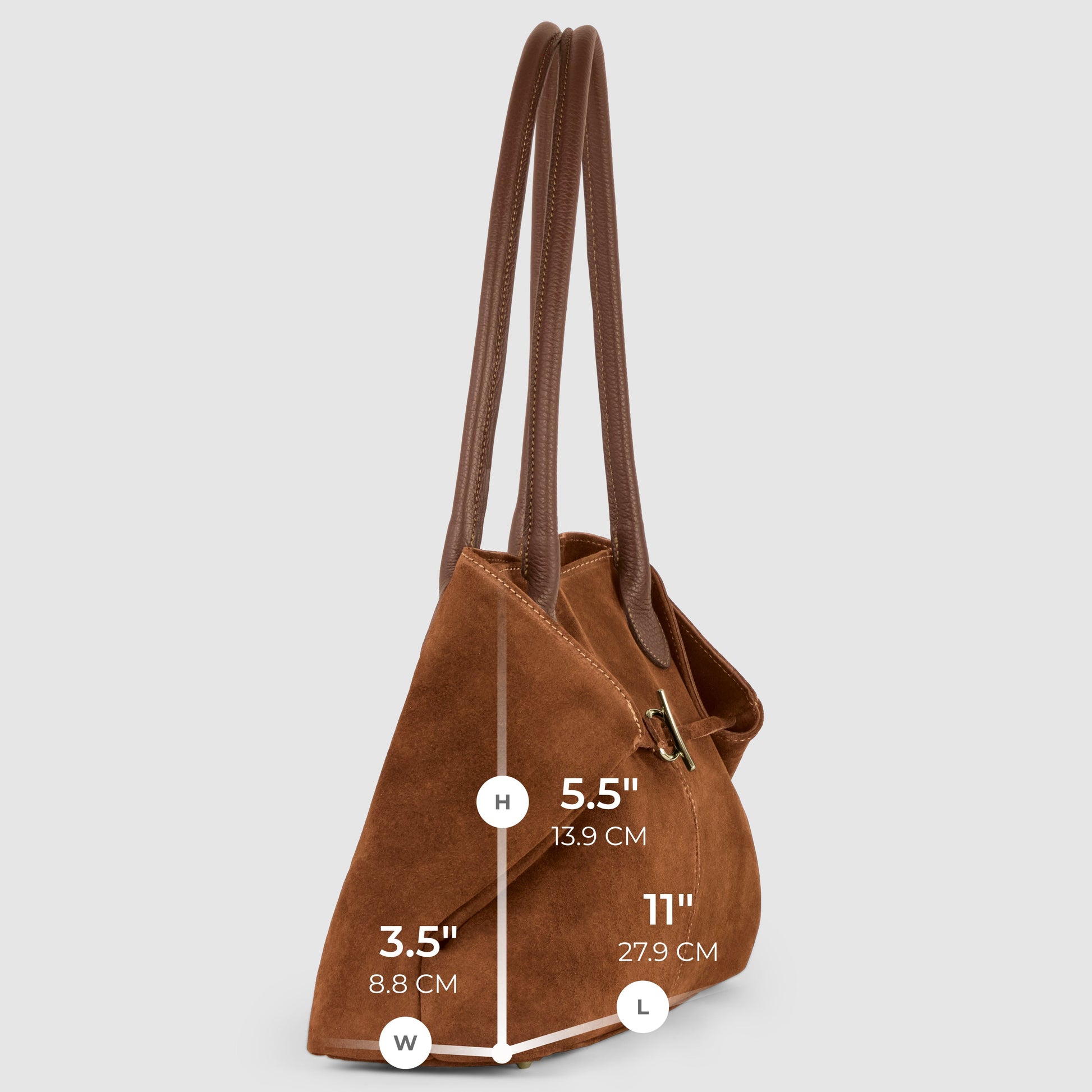 Italian Genuine Suede Tote Bag 242235