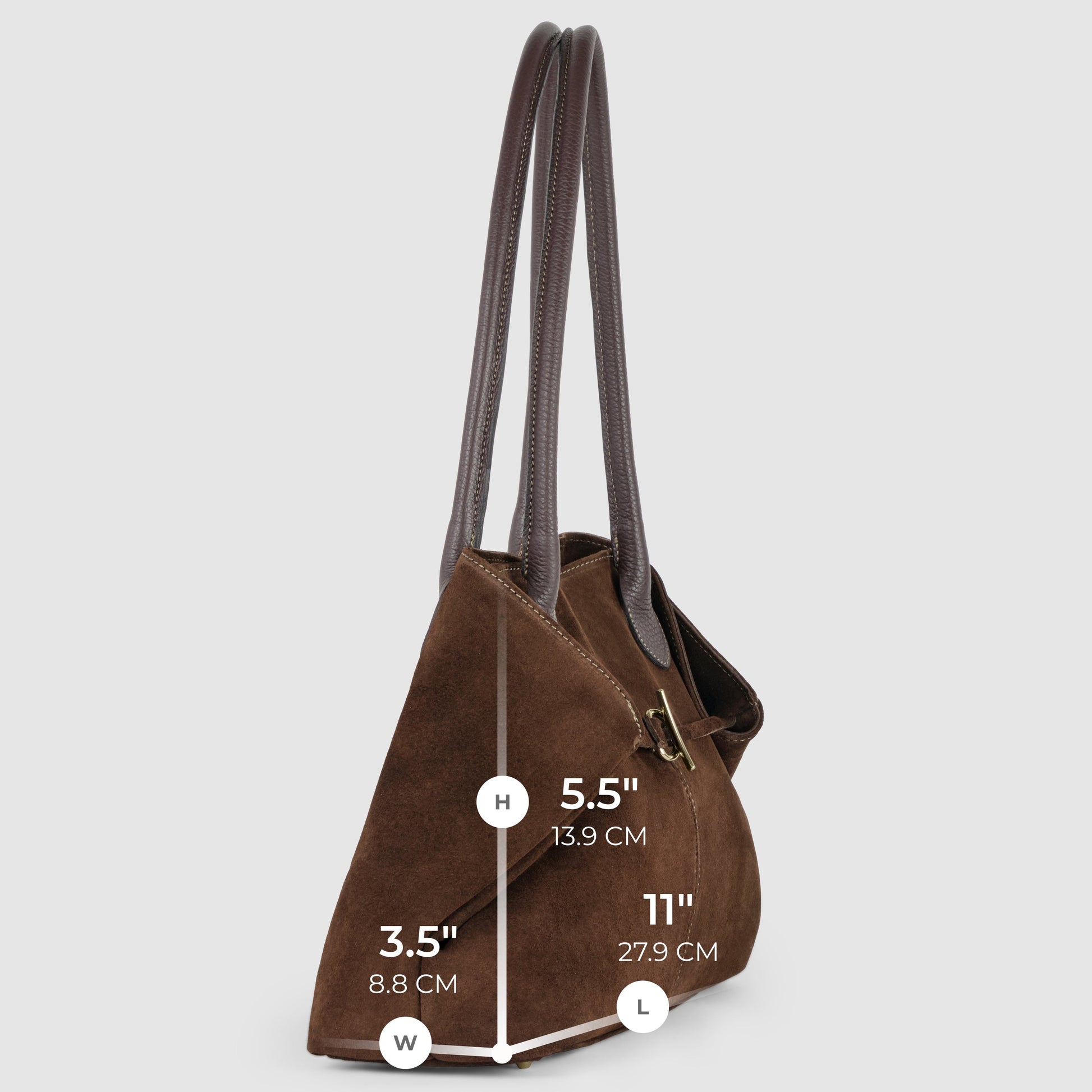 Italian Genuine Suede Tote Bag 242235