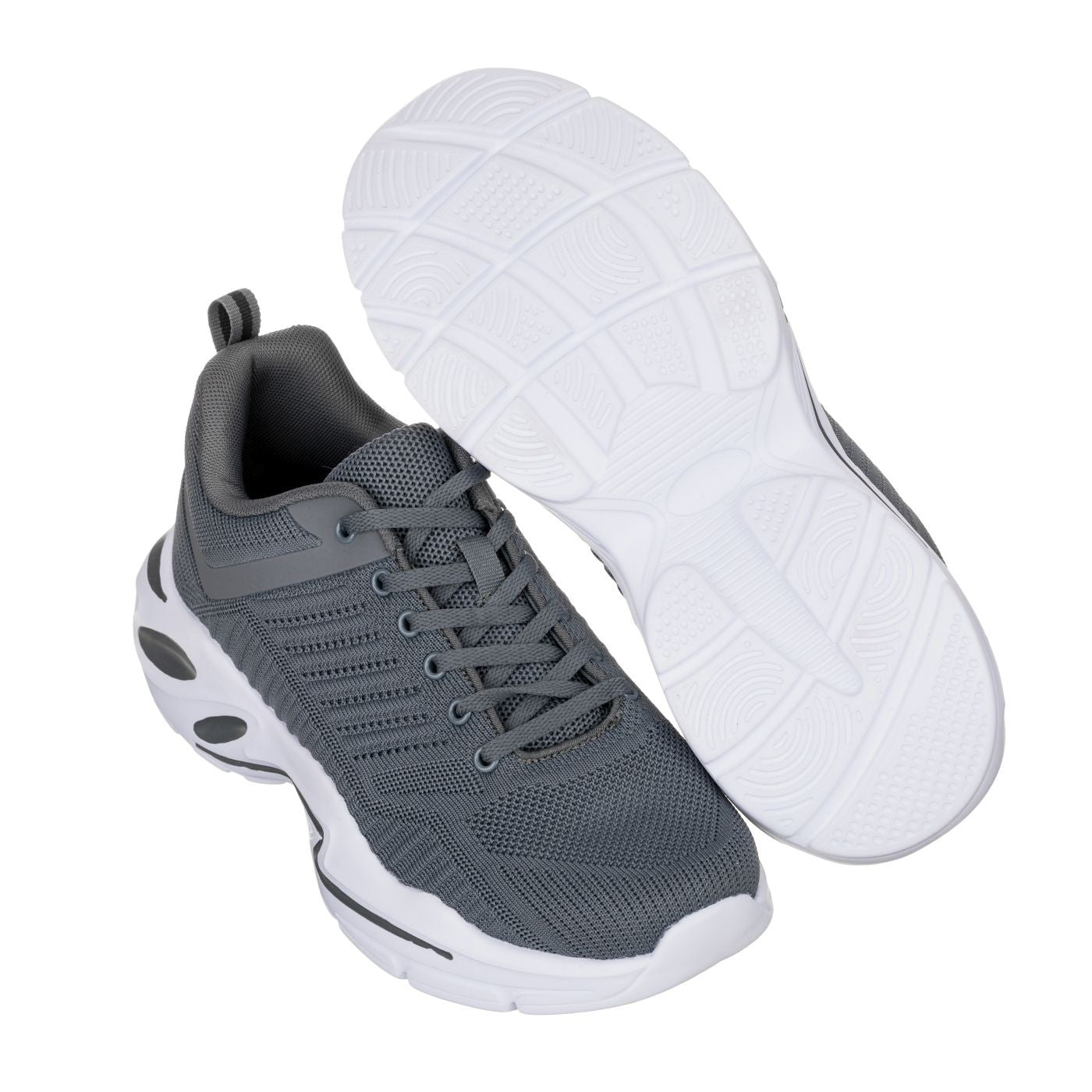 CALTO Men's Height-Increasing Super Lightweight Sneakers in Grey / White 13