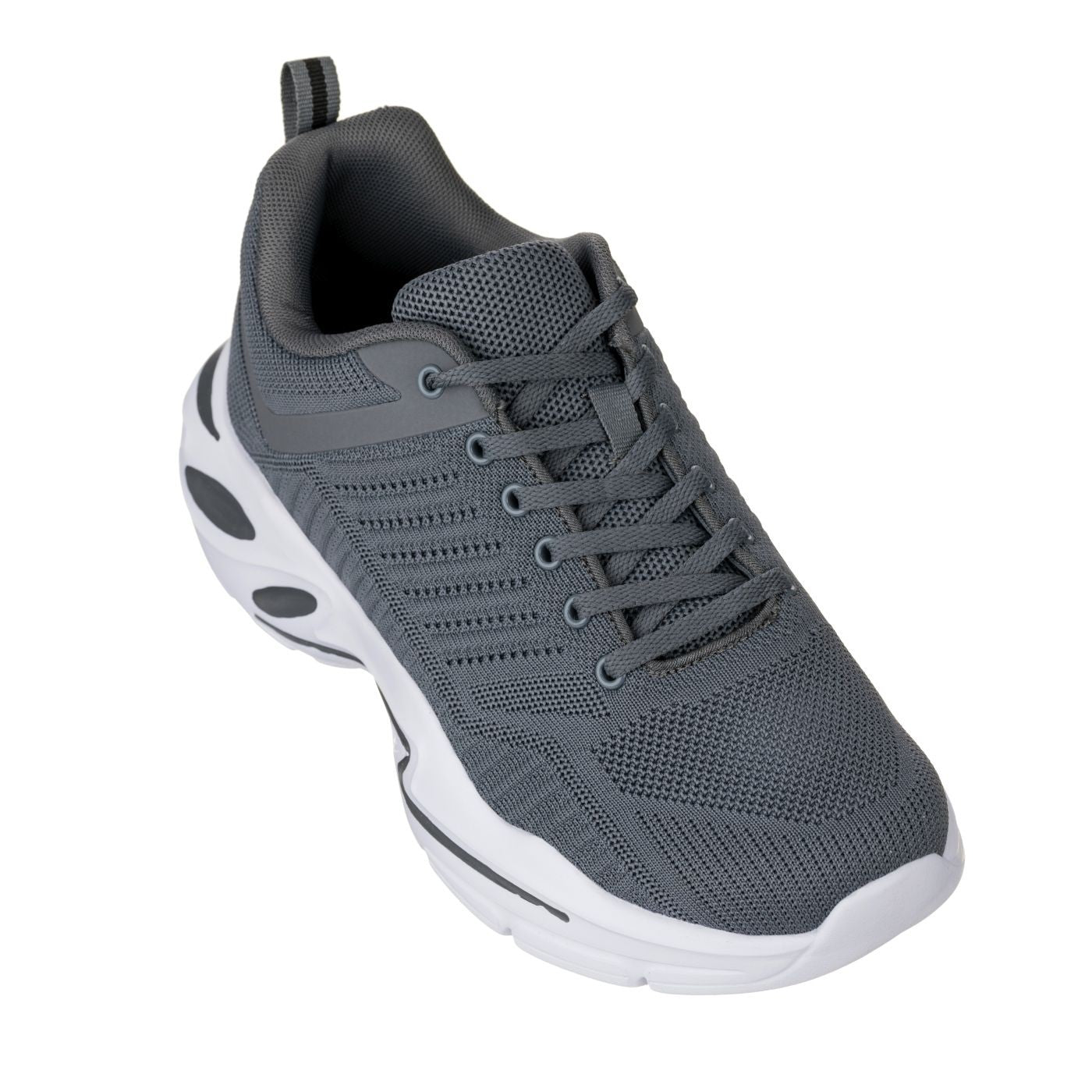 CALTO Men's Height-Increasing Super Lightweight Sneakers in Grey / White